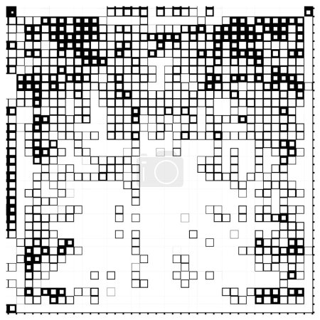 Téléchargez les illustrations : Motif géométrique abstrait avec des carrés. illustration vectorielle. - en licence libre de droit