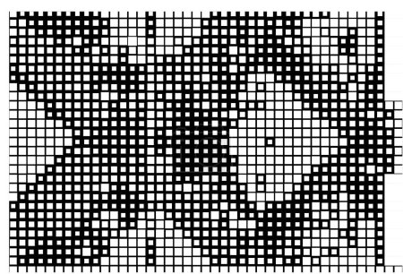 Ilustración de Abstracto negro y blanco pixel fondo de pantalla - Imagen libre de derechos