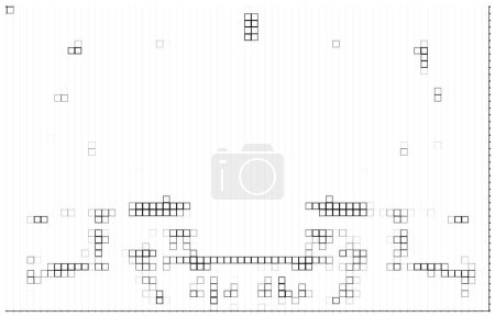 Illustration for Abstract geometric illustration with squares pattern. - Royalty Free Image