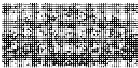 Illustration for Vector abstract pattern with black and white background - Royalty Free Image