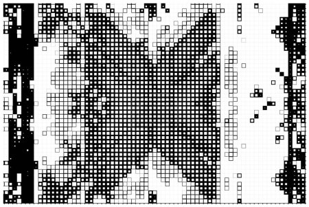 Ilustración de Vector patrón abstracto con fondo blanco y negro - Imagen libre de derechos