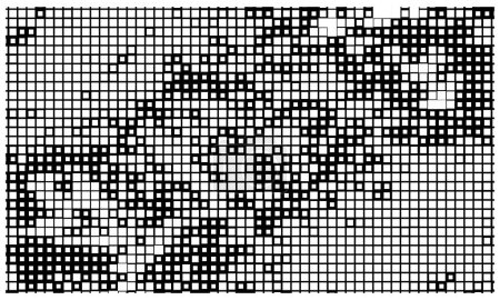 Ilustración de Pixel semitono fondo geométrico monocromo mosaico - Imagen libre de derechos