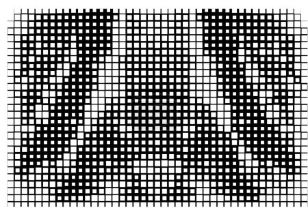 Illustration for Halftone pixel monochrome geometric mosaic background - Royalty Free Image