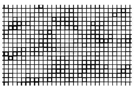 Ilustración de Fondo geométrico monocromo pixelado de medio tono - Imagen libre de derechos