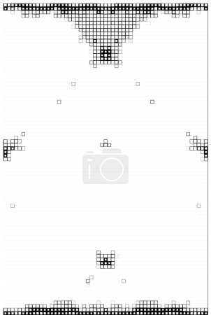 Ilustración de Fondo geométrico monocromo pixelado de medio tono - Imagen libre de derechos