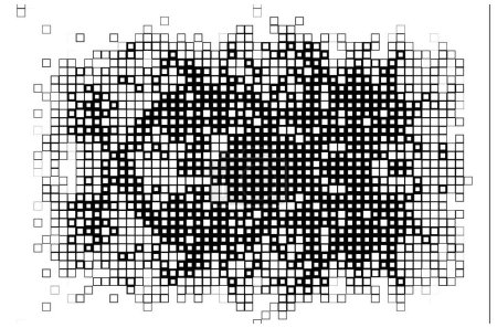 Ilustración de Superficie con cuadrados digitales. fondo de pantalla con pequeños píxeles - Imagen libre de derechos