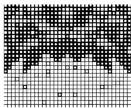 Ilustración de Textura vectorial en blanco y negro. patrón geométrico abstracto. - Imagen libre de derechos