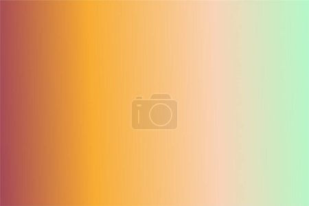 Illustration for Abstract pastel soft colorful gradient background with Mint, Peach, Tangerine, and Marsala colors - Royalty Free Image