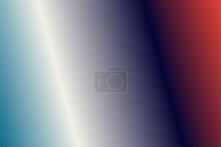 Illustration for Colorful abstract blur gradient background with Blue Grotto, Ivory, Dark Blue, Cinnabar colors. Soft blurred backdrop. Defocused vector illustration template for your graphic design, banner, web - Royalty Free Image