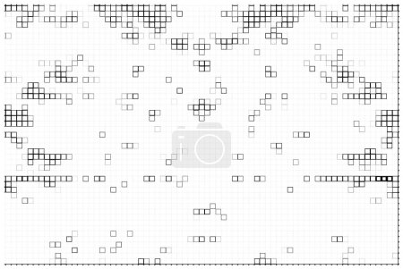 Illustration for Black and white halftone pattern. - Royalty Free Image