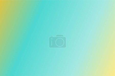 Illustration for Colorful abstract blur gradient background with Yellow, Tiffany, Blue Cyan, and Freesia colors. Softly blurred backdrop. Defocused vector illustration template for your graphic design, banner, web - Royalty Free Image