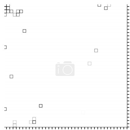 Illustration for Pixel halftone graph vector icon - Royalty Free Image