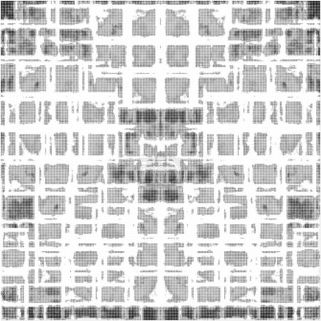 Illustration for Seamless pattern with geometric figures, squares, lines. vector background. monochrome texture - Royalty Free Image