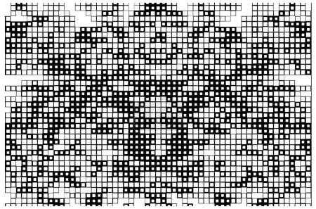 Ilustración de Mosaico de medio tono de cuadrados - Imagen libre de derechos