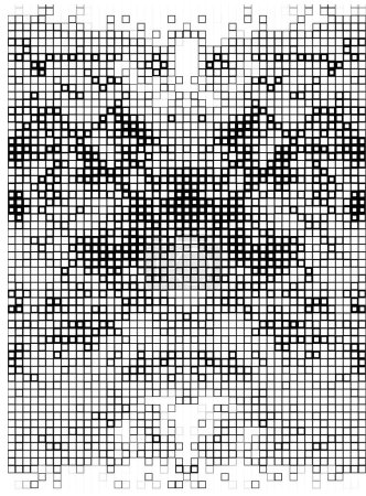 Illustration for Vector halftone pattern. modern geometric background. abstract texture. monochrome halftone design. - Royalty Free Image