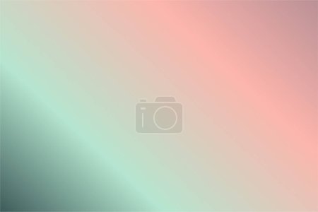 Illustration for Defocused vector illustration template for your graphic design, banner, web, Colorful abstract blur gradient background with Mauve Salmon Mint Teal Green colors - Royalty Free Image