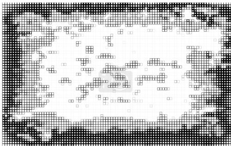 Illustration for Halftone pattern. Abstract mosaic of dotted dotted on white background. - Royalty Free Image