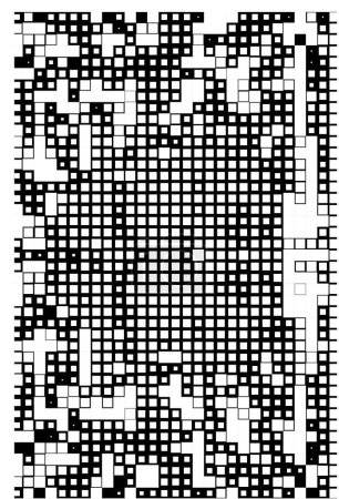 Illustration for Halftone pattern. Abstract mosaic of dotted dotted on white background - Royalty Free Image