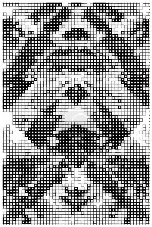Ilustración de Fondo geométrico abstracto en blanco y negro con cuadrados. ilustración vectorial - Imagen libre de derechos
