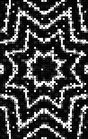Ilustración de Patrón de medio tono. mosaico abstracto de puntos sobre fondo blanco. vector gráfico de fondo de diseño de medio tono. punto medio - Imagen libre de derechos