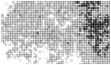 Illustration for Halftone pattern. abstract mosaic of dotted dotted on white background. graphic vector background of halftone design. dotted halft - Royalty Free Image