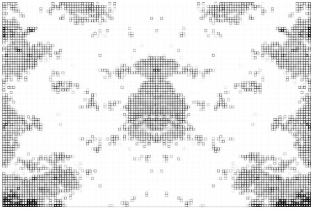Illustration for Halftone pattern. abstract mosaic of dotted dotted on white background. graphic vector background of halftone design. dotted halft - Royalty Free Image
