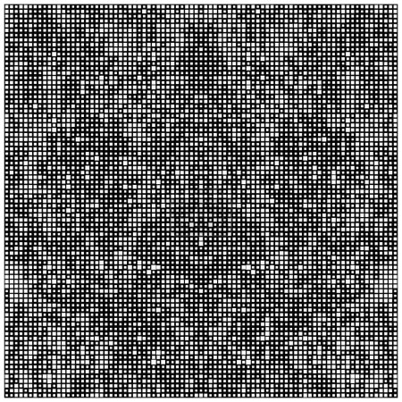 Téléchargez les illustrations : Pixel noir et blanc fond de mosaïque géométrique - en licence libre de droit