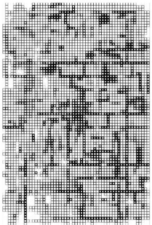 Ilustración de Pixel fondo geométrico blanco y negro mosaico - Imagen libre de derechos