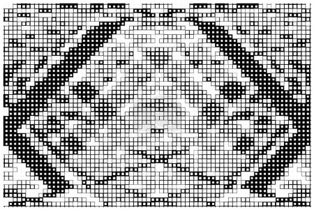 Ilustración de Fondo geométrico abstracto en blanco y negro con cuadrados. ilustración vectorial - Imagen libre de derechos