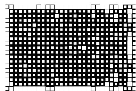 Ilustración de Fondo abstracto en blanco y negro con cuadrados, ilustración vectorial - Imagen libre de derechos