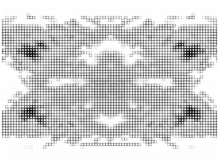 Illustration for Halftone pattern. abstract mosaic of dotted dotted on white background. graphic vector background of halftone design. - Royalty Free Image