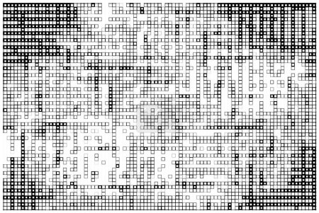 Foto de Pixel punteado fondo monocromo abstracto - Imagen libre de derechos