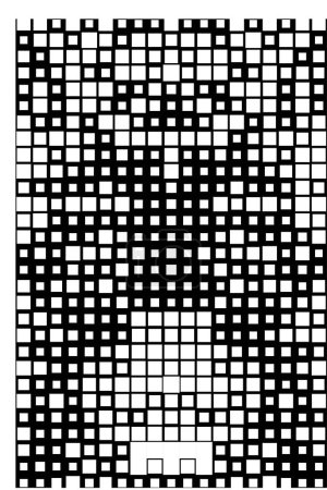 Illustration for Abstract background with geometric black and white background with squares. vector illustration - Royalty Free Image