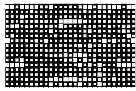 Téléchargez les illustrations : Fond abstrait avec fond géométrique noir et blanc avec carrés. illustration vectorielle - en licence libre de droit