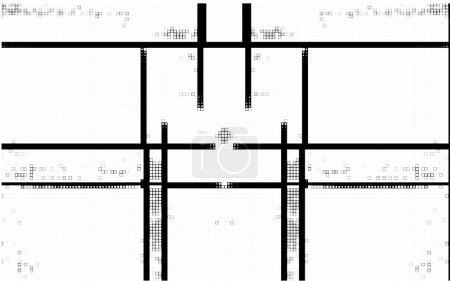 Téléchargez les illustrations : Mosaïque carrée abstraite. mosaïque vectorielle organisée par des éléments rectangulaires carrés. vecteur mosaïque motif carré - en licence libre de droit