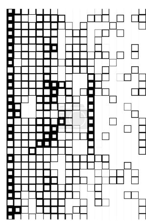 Illustration for Abstract black and white background with squares, vector illustratioin - Royalty Free Image
