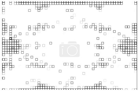 Illustration for Background with small pieces. abstract black and white illustration - Royalty Free Image