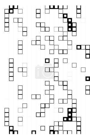 Ilustración de Fondo abstracto con textura geométrica. ilustración vectorial en blanco y negro - Imagen libre de derechos