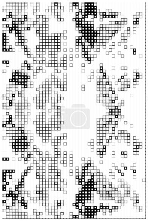 Illustration for Abstract black and white geometric background, vector illustratioin - Royalty Free Image