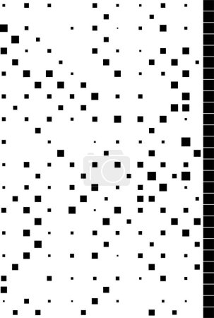 Ilustración de Fondo de mosaico abstracto en blanco y negro. ilustración vectorial - Imagen libre de derechos