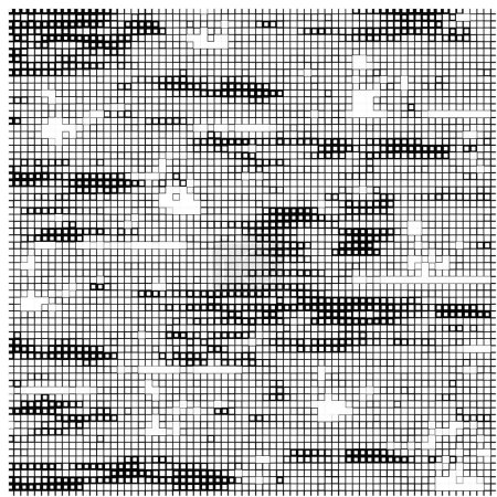 Ilustración de Fondo de mosaico abstracto en blanco y negro. ilustración vectorial - Imagen libre de derechos