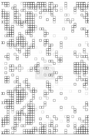 Illustration for Vector pixel mosaic of dotted icon. mosaic square shape. - Royalty Free Image
