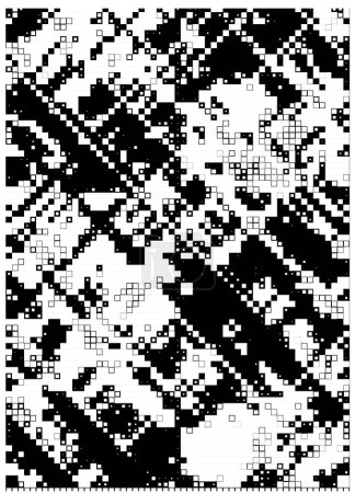 Photo for Grunge background with black geometric shapes - Royalty Free Image