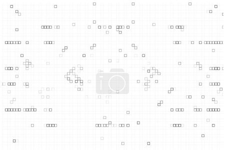Ilustración de Patrón de puntos de medio tono. fondo geométrico punteado abstracto. textura sobre fondo blanco de grunge superposición para postales, envoltura. diseño monocromo. ilustración vectorial - Imagen libre de derechos