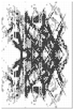 Ilustración de Plantilla abstracta para espacio de copia. fondo de pantalla con píxeles en blanco y negro - Imagen libre de derechos