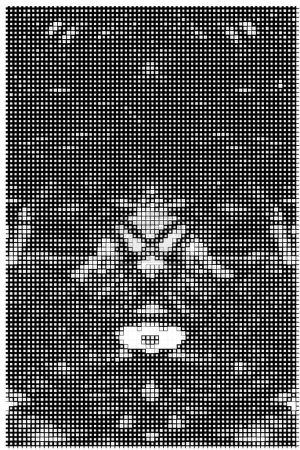 Illustration for Abstract background with geometric texture. black and white vector - Royalty Free Image
