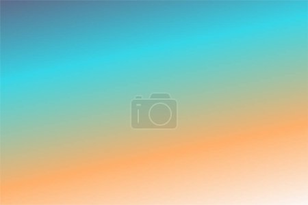 Téléchargez les illustrations : Crème Tangerine Turquoise Bleu Gris fond abstrait. Papier peint coloré, illustration vectorielle - en licence libre de droit