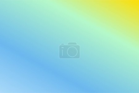 Illustration for Colorful abstract blur gradient background with Baby Blue, Turquoise, Mint, Gold colors. Soft blurred backdrop. Defocused vector illustration template for your graphic design, banner, web - Royalty Free Image
