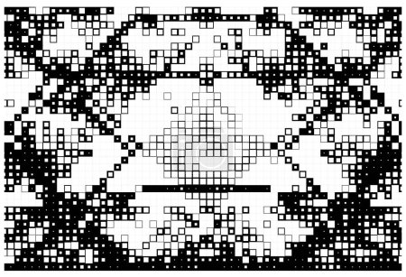 Ilustración de Elementos de diseño de mosaico. fondo de píxel - Imagen libre de derechos