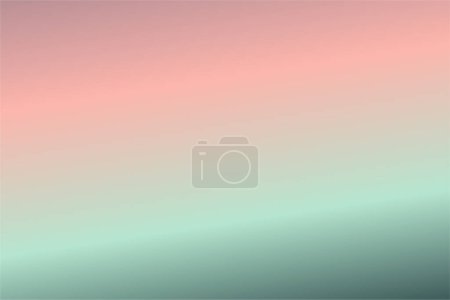 Illustration for Defocused vector illustration template for your graphic design, banner, web, Colorful abstract blur gradient background with Mauve Salmon Mint Teal Green colors - Royalty Free Image